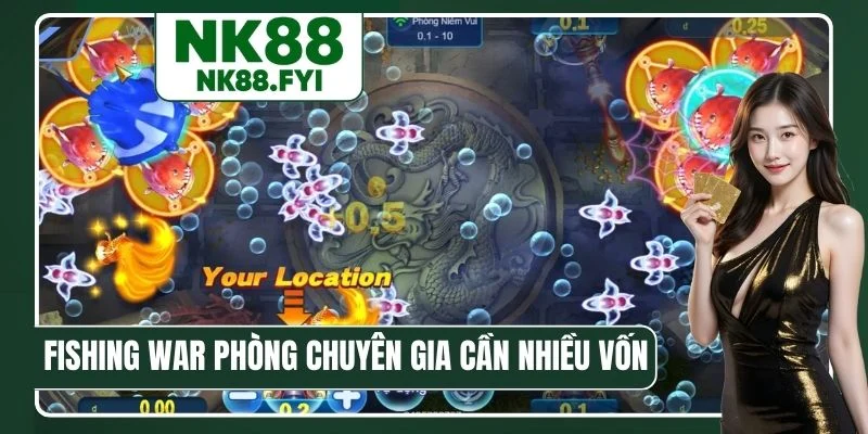 Fishing War phòng chuyên gia cần nhiều vốn lẫn kỹ năng