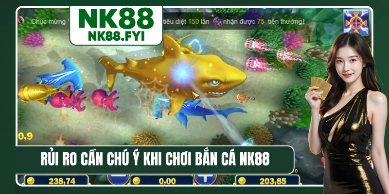 Rủi ro cần chú ý khi chơi bắn cá NK88