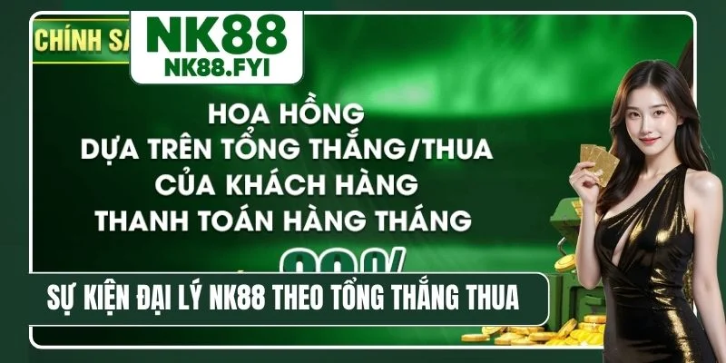 Sự kiện đại lý NK88 theo tổng thắng thua
